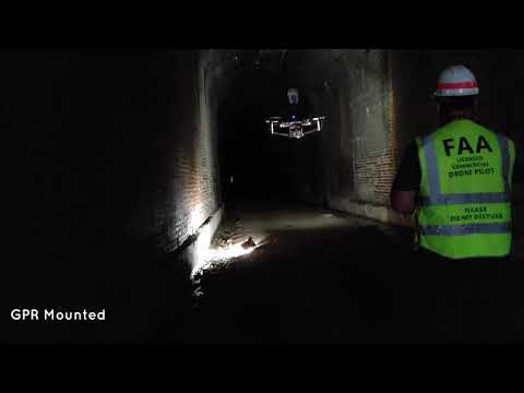 Safe Railroad Tunnel Inspection: Mounting Paracosm's PX-80 Lidar Scanner and GPR on a UAV