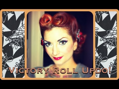 cherry dollface - This is the hairstyle I had in my 20 questions video and I got a lot of requests for a tutorial. So here it is! This is a pretty traditional center part vict...