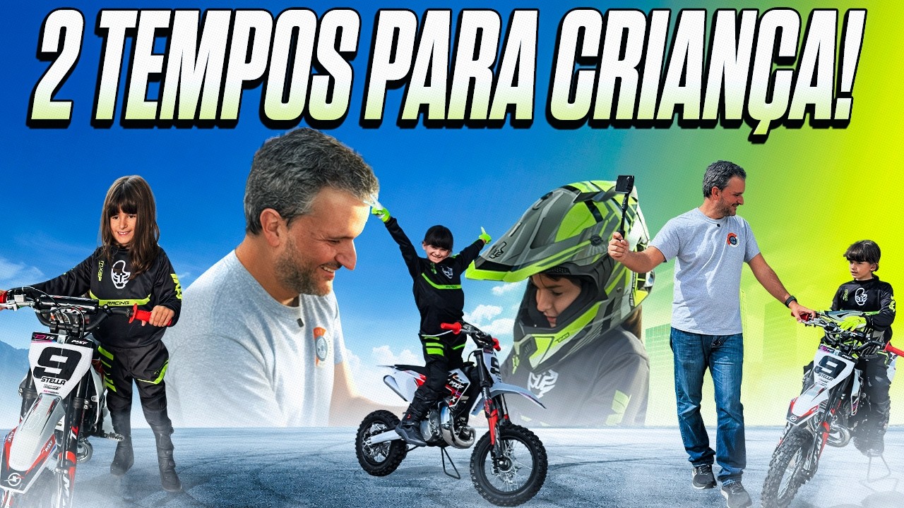 A nova moto da minha filha é uma MXF 2 tempos super leve!