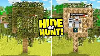 I made a Secret Minecraft Swamp TREE Base! (Hide Or Hunt)