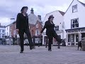 this is one of the first dances we learned, and it's evolved through many changes. we sing an intro in french!

did you know the french canadian reel, la bastringue (the first tune here), is very similar to the english jig, voulez-vous danser?

the performance was in knaresborough, north yorkshire, as part of feva - the festival of entertainment and visual arts, on a cold august evening.