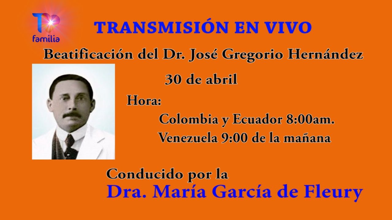 CEREMONIA DE BEATIFICACIÓN DE JOSE GREGORIO con la Dra. María García de Fleury