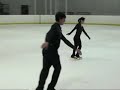 Yukari Nakano and Fedor Andreev side by side triple axels Yukari Nakano and Fedor Andreev side by side triple axels