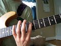 Series of Arpeggios six, three string guitar sweep sweeping