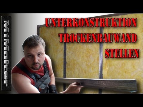 Ständerwand aus Trockenbauprofilen den Unterbau Aufbauen - Trockenbau Teil 1 / M1Molter