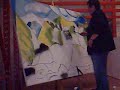 Starting an oil paint cubist landscape & big canvas at SS Starting an oil paint cubist landscape & big canvas at SS