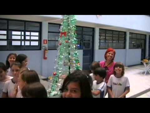 Árvore de Natal reciclável, Garrafas Pet