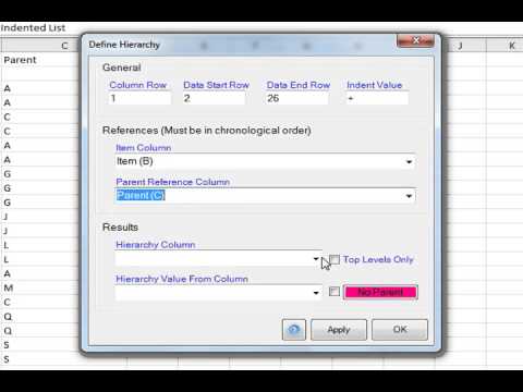 how to define list in excel