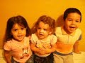 isabella ,rebeca e lucas cantando com amor com fervor