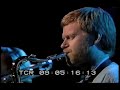 chapter seven in concert 1989, stockholm, sweden: drums: bengt berger, anders kjellberg; basses: anders jormin, sergei muchin; trombone: ivo nilsson; saxophones: thomas gustafsson, roland keijser, lennart �berg. 
this is the late part of the opening piece.