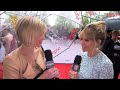the girl actress sienna miller talks to jenni falconer on the red carpet at the arqiva british academy television awards in 2013. more television awards feat...