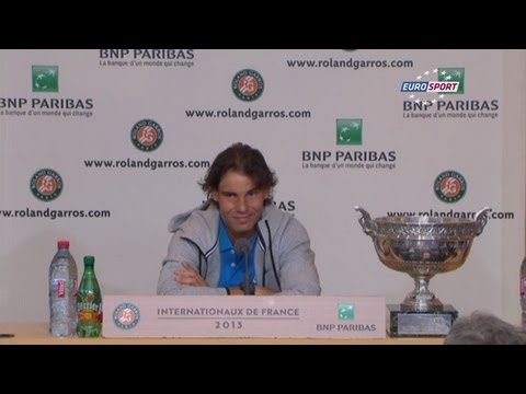 Rafael Nadal Complete Interview after Winning Record 8th Title at Roland Garros 2013