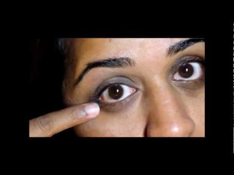 how to cover up purple under eyes
