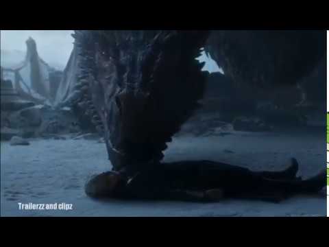 Drogon Burns The Iron Throne scene HD Game Of Thrones 8x6