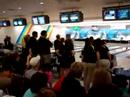 Hendersonville, TN High School Bowling is legendary for the excellent championship programs for boys and girls.  Both teams advanced to the state finals.  This shows the intense competition during a state bowling match.  HHS girls vs. defending state champs Hardin County.