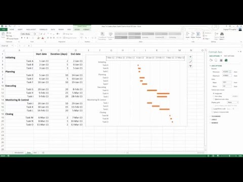 how to draw cpm chart in excel