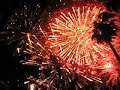 focs artificials.(sense so) Fuegos artificiales (sin sonido) Fireworks in my town.(no sound)