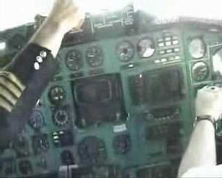TU-154 landing.