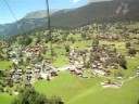 Fra Switz Aug 08 - 3 - A look at Grindelwald from the cable car