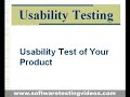 Usability Testing in Software Testing Projects Usability Testing in Software Testing Projects