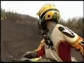 Crash on Yamaha dirtbike after a jump ... Crash on Yamaha dirtbike after a jump ...