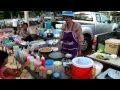 Saturday morning market in a Thai country village