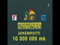 Lottoarvonta 6.5.2000. Viralliset valvovat ääni möreänä. Bonuksena pätkiä vanhoista lotto- ja veikkaus-mainoksista.