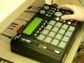 Playing some beats on AKAI MPC 1000