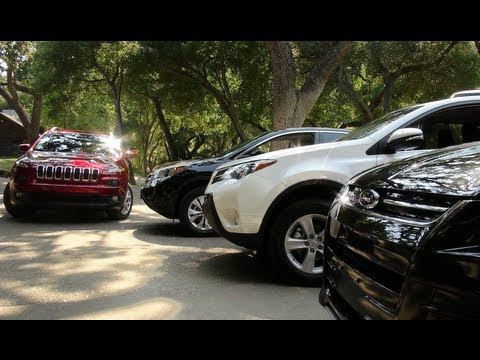 Honda CR V - http://www.TFLcar.com ) The 2014 Jeep Cherokee and the new Toyota RAV4 and the current Ford Escape as well as the Honda CR-V all compete for the same custo...