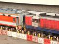 The shunting engine GM EMD G16 57 Bobby Howes shunting in Hung Hom Freight yard