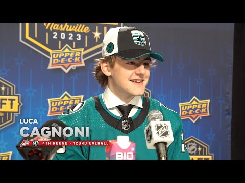 NHL Draft Media Availability - Luca Cagnoni