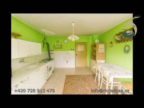 Video Rodinný dům + 2000 m² stavebního pozemku v Drahách u Myslíva. Garáž, stodola, klidná lokalita.