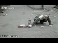 Russians Play With Extinguishers
