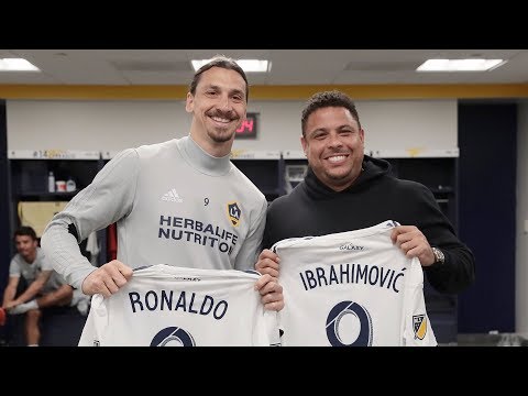 Video: Soccer Legend Ronaldo visits LA Galaxy