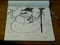 How to Draw Cartoon Christmas Characters : Adding Color to a Cartoon Snowman How to Draw Cartoon Christmas Characters : Adding Color to a Cartoon Snowman