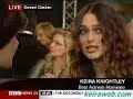 Keira Knightley on BAFTA Awards 2008