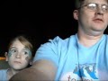 Summer and Dad on Big Thunder Mountain Railroad