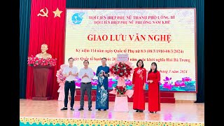 Hội LHPN phường Nam Khê giao lưu văn nghệ kỷ niệm ngày Quốc tế phụ nữ 8/3