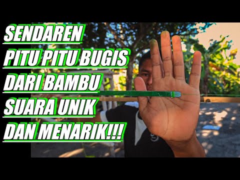 TUTORIAL MEMBUAT SENDAREN ATAU GUANGAN PITU - PITU BUGIS DARI BAMBU UNIK DAN MENARIK⁉️💯💯