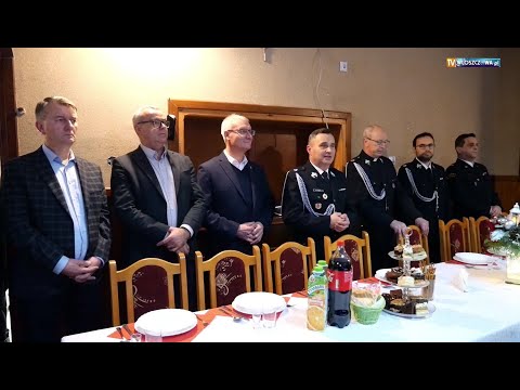 Świąteczne spotkanie strażaków z gminy Włoszczowa w Bebelnie.