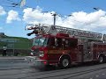 Toronto Fire Aerial 325 and Pumper 325 Responding