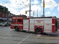 Toronto Fire Aerial 325 and Pumper 325 Responding