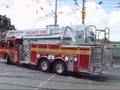 Toronto Fire Aerial 325 and Pumper 325 Responding