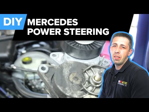 how to bleed power steering ml320