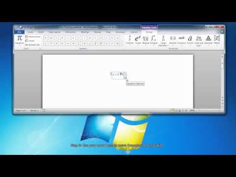 how to draw equations in word