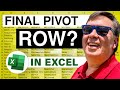 videos de MrExcel's Learn Excel #869 - Final Pivot Row?