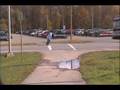 Jump under a bus (with sound)