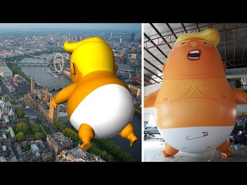 Riesiges Trump-Baby darf ber London schweben  und d ...