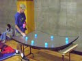 Juggling on a concave mirror