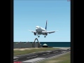 flight simulator 2004 delta 767-300er landing at princess juliana (tncm)